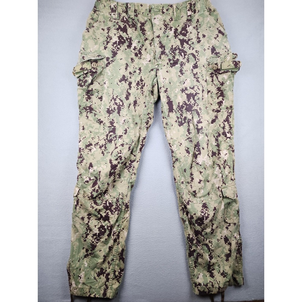U.S. Navy Pants XL X Long Working Uniform Type III NWU Seals Military Camo READ